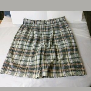 JOS.  A BANK multi colored plaid dress SHORTS 33